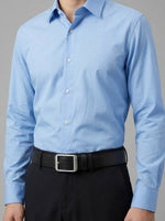 Men's Essential Leather Dress Belt — Brushed Silver Edition