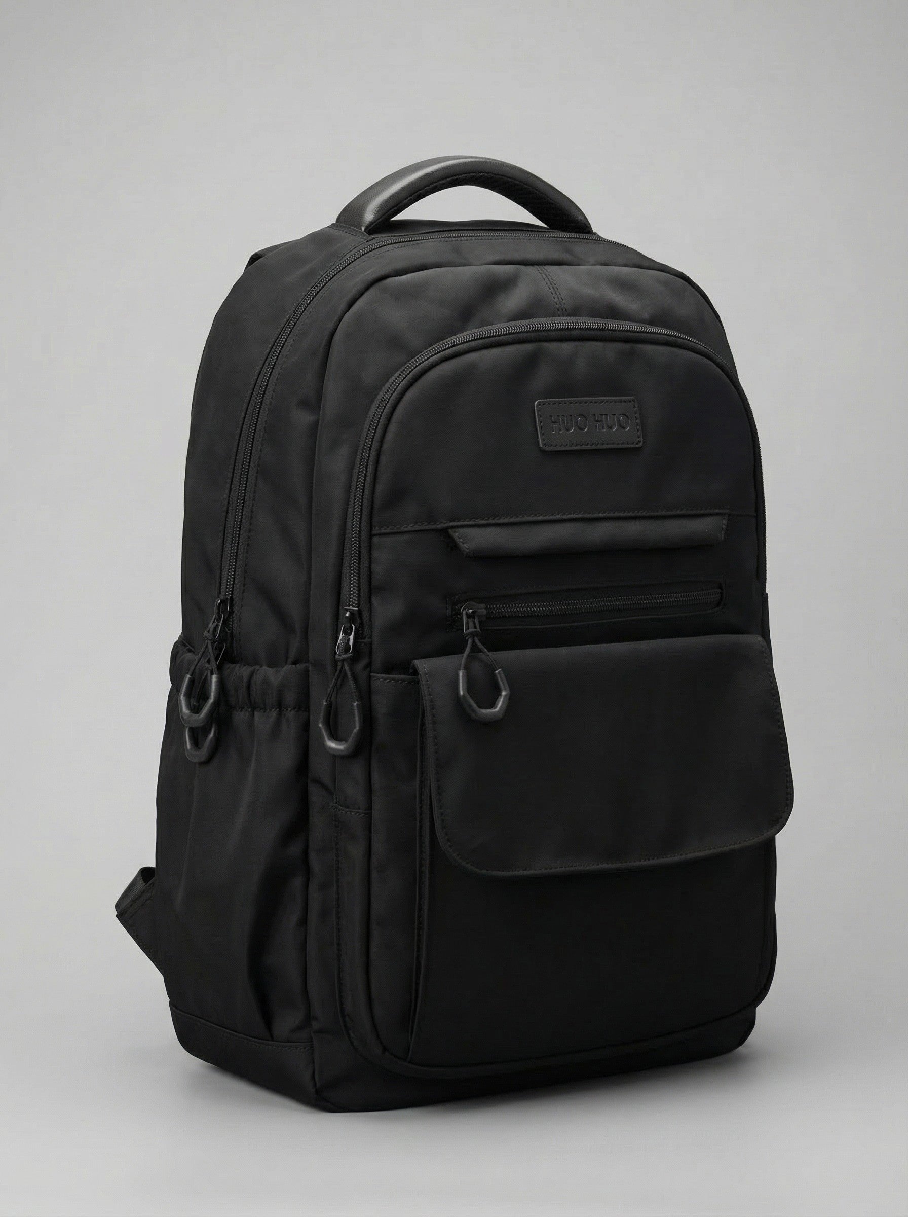 Men's Urban Utility Backpack "HUO HUO" — All Black