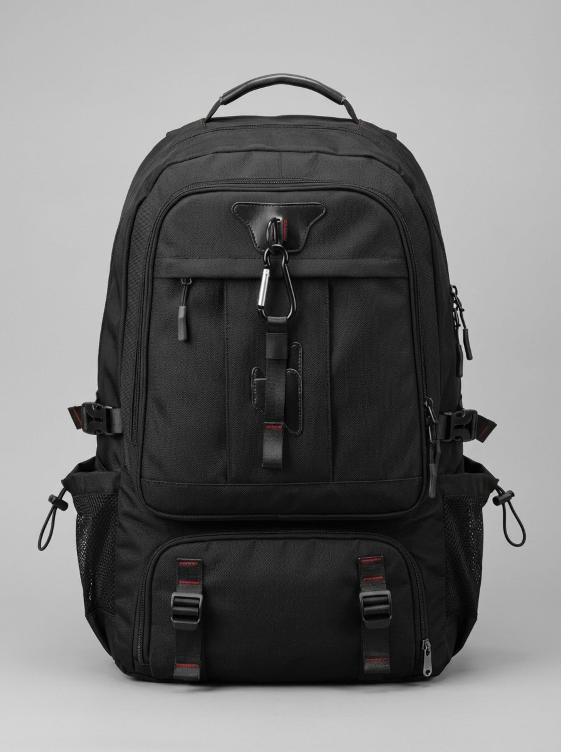 Men's Tactical Utility Backpack with Carabiner Detail