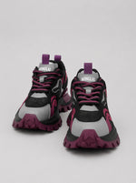 Retro Chunky Fashion Sneakers - White/Light Grey