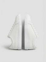 Men's Essential Minimalist White Leather Sneakers