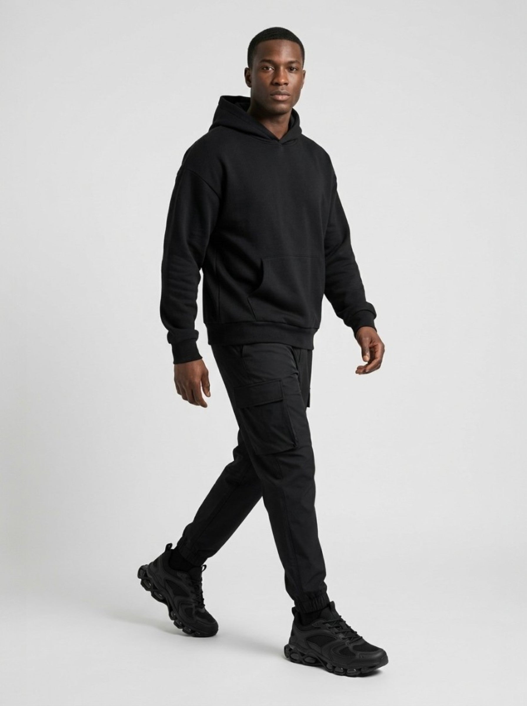 Men's Stealth Mechanical Tech Runner — Triple Black