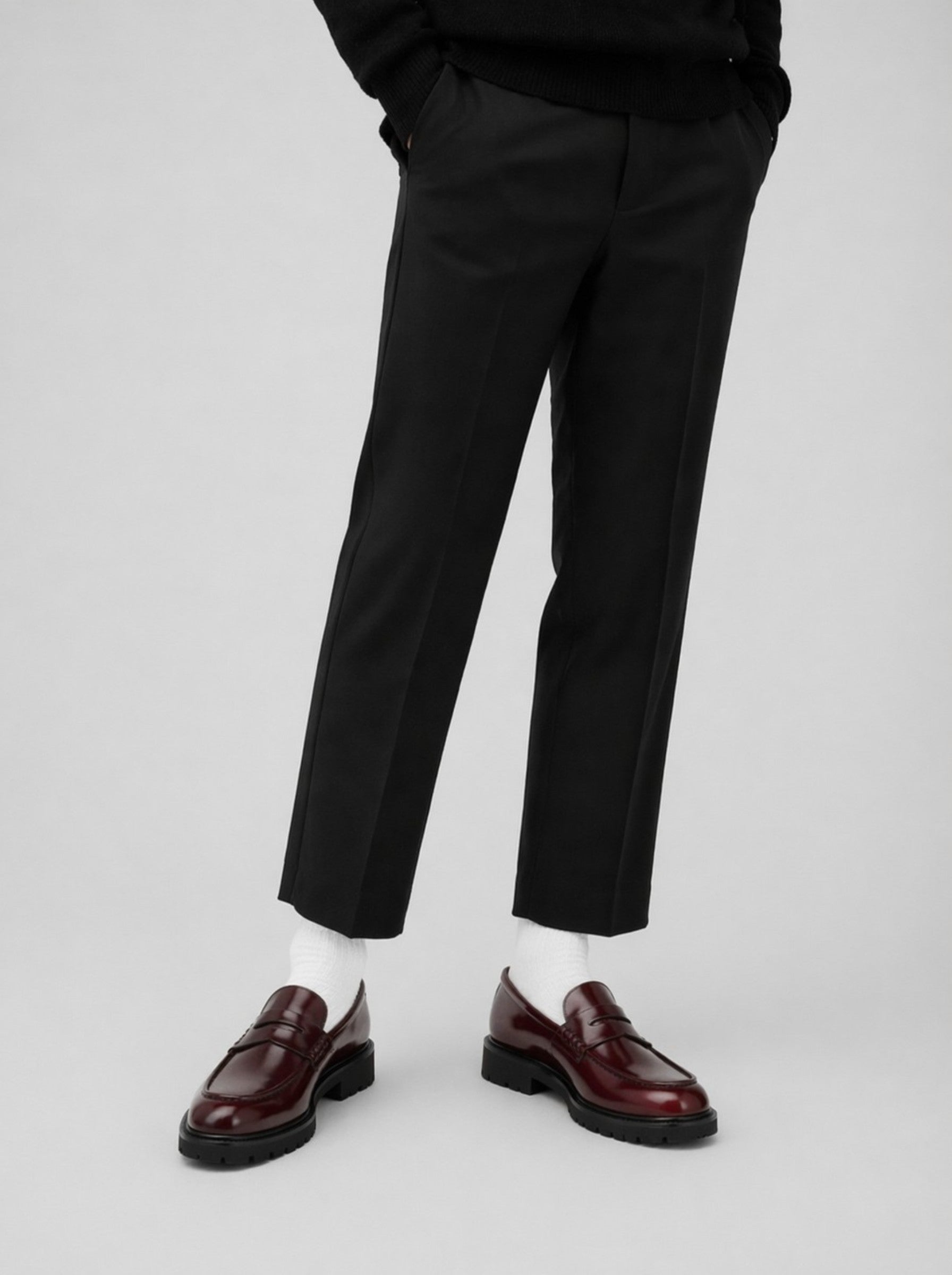 Men's Deep Burgundy Suede Slip-On Hybrid Shoe