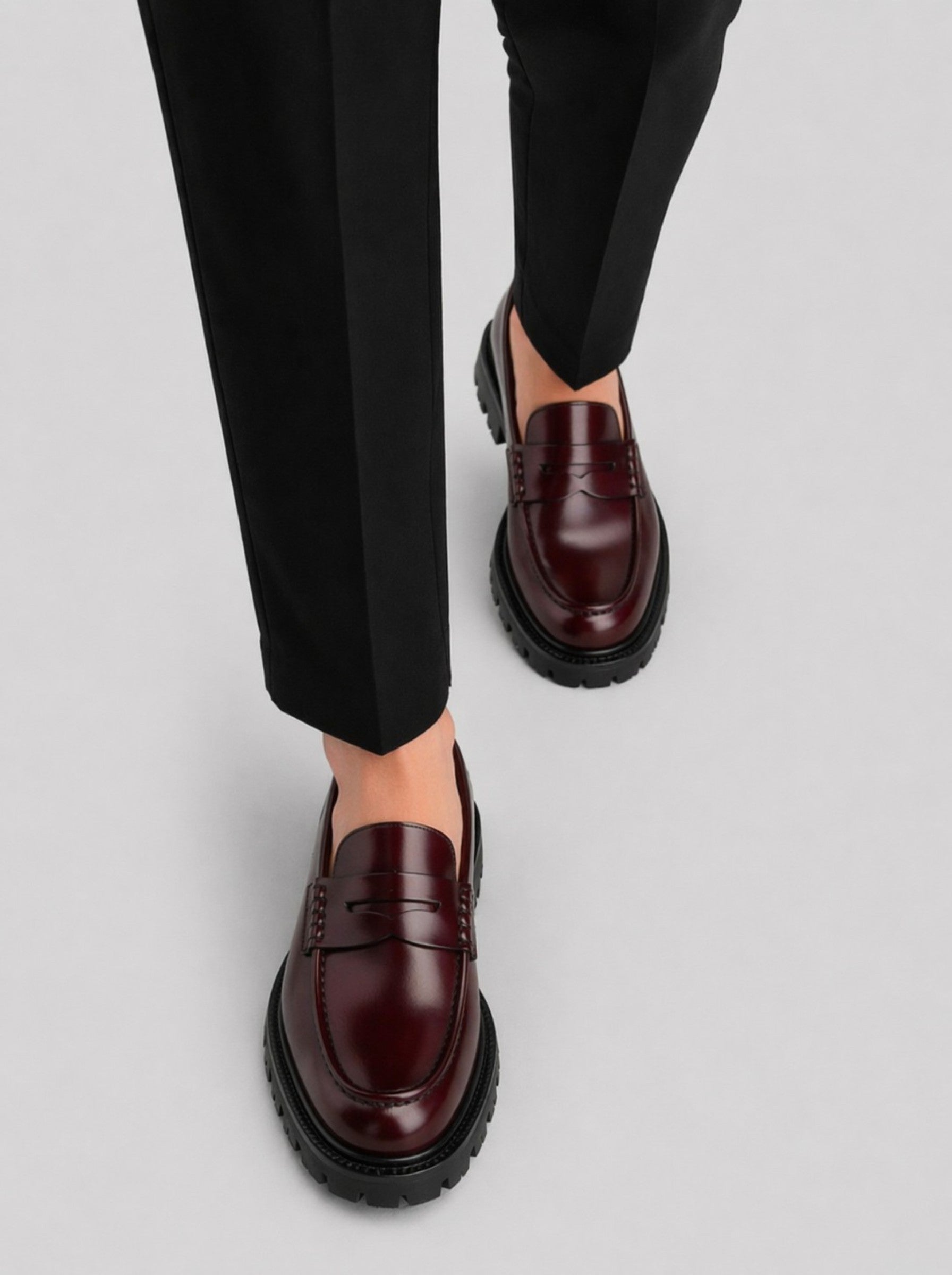 Men's Deep Burgundy Suede Slip-On Hybrid Shoe