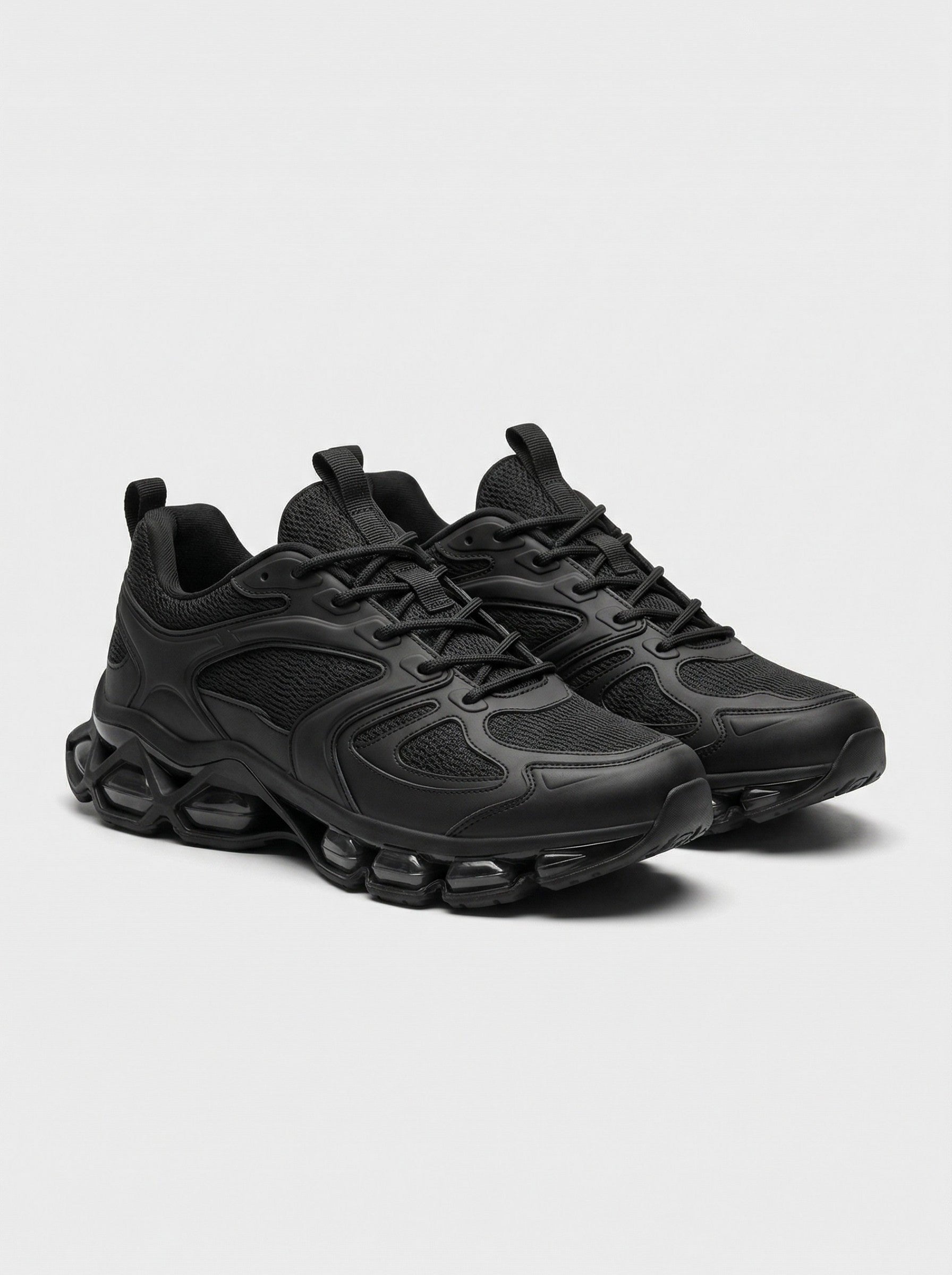 Men's Stealth Mechanical Tech Runner — Triple Black