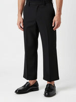 Men's Chunky Black Textured Penny Loafers