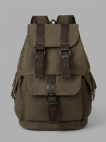 Men's Vintage Military Canvas Rucksack — Olive Drab