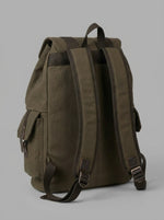 Men's Vintage Military Canvas Rucksack — Olive Drab